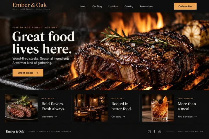 Restaurant website