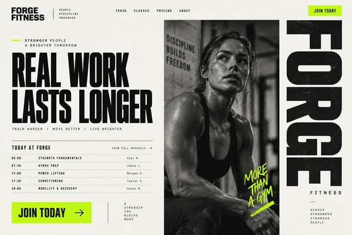 Gym website